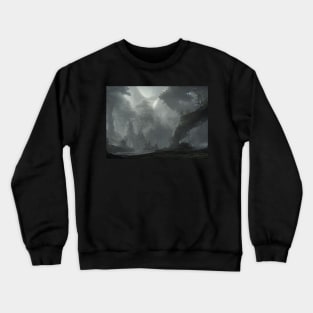 landscape nature wallpaper aestetic dreamland Crewneck Sweatshirt